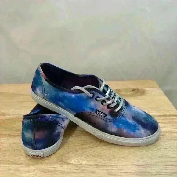 Vans Cosmic Space Galaxy Sneaker Shoes Purple Lace Up - Unisex Sizes M5.5 W7 - Picture 7 of 7